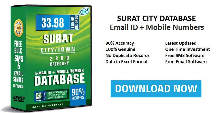 Surat mobile number database free download