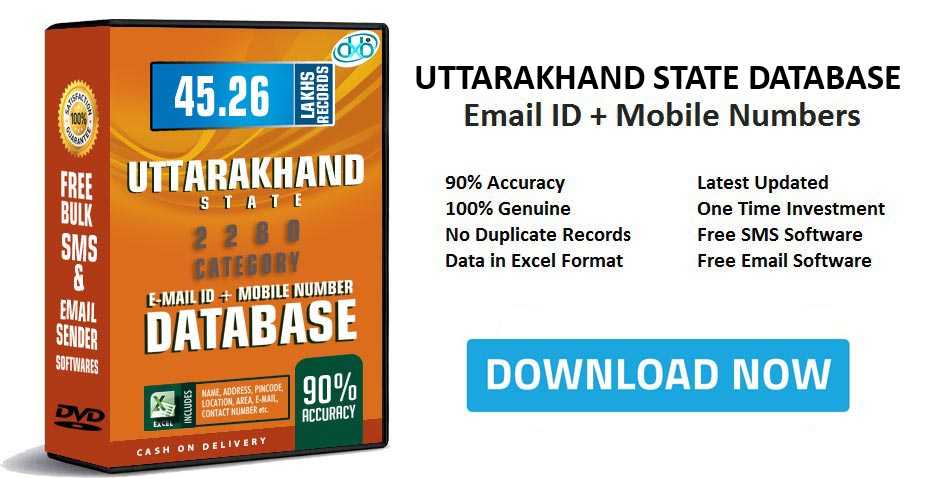 Uttarakhand mobile number database free download