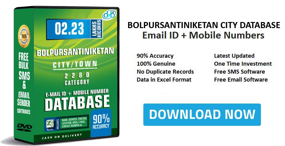 Bolpur Santiniketan mobile number database free download