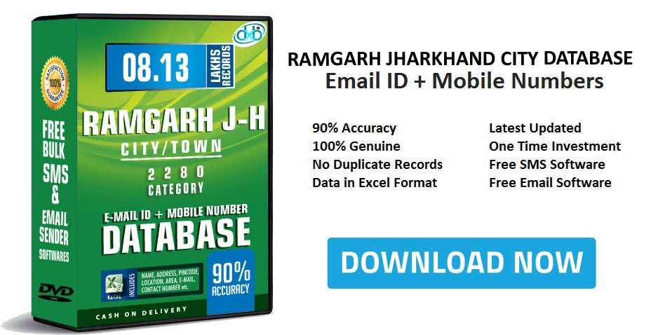 Ramgarh Jharkhand mobile number database free download