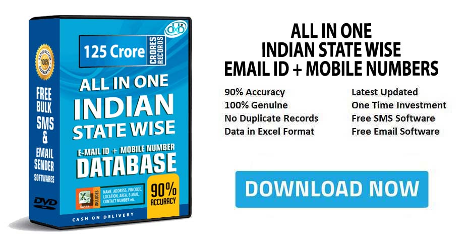 Indian State Wise mobile number database free download