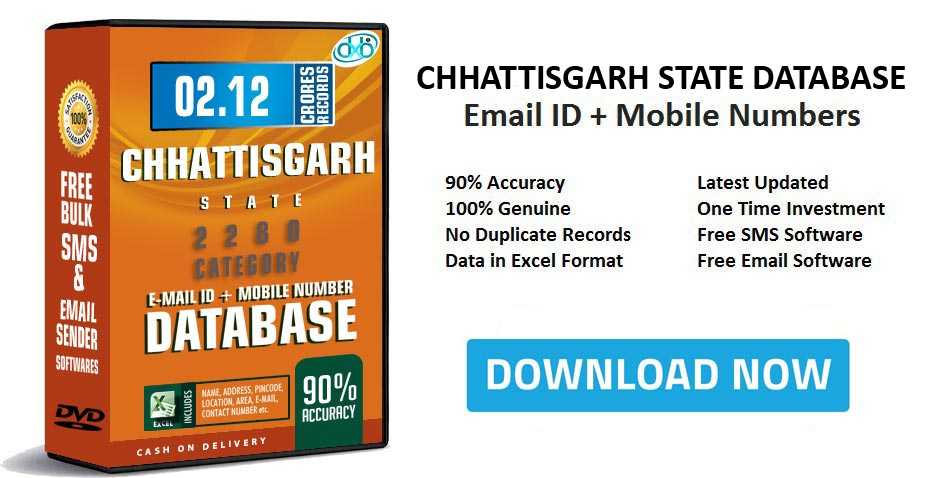 Chhattisgarh mobile number database free download