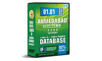 ahmedabad city Email id and mobile number database